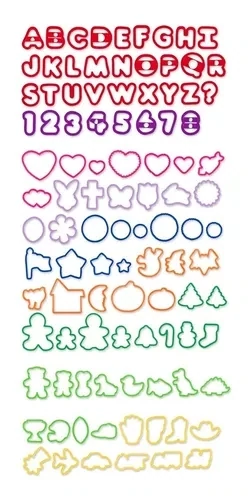 WILTON 2304-1040 Cortadores Galleta Surtido 101 Piezas.