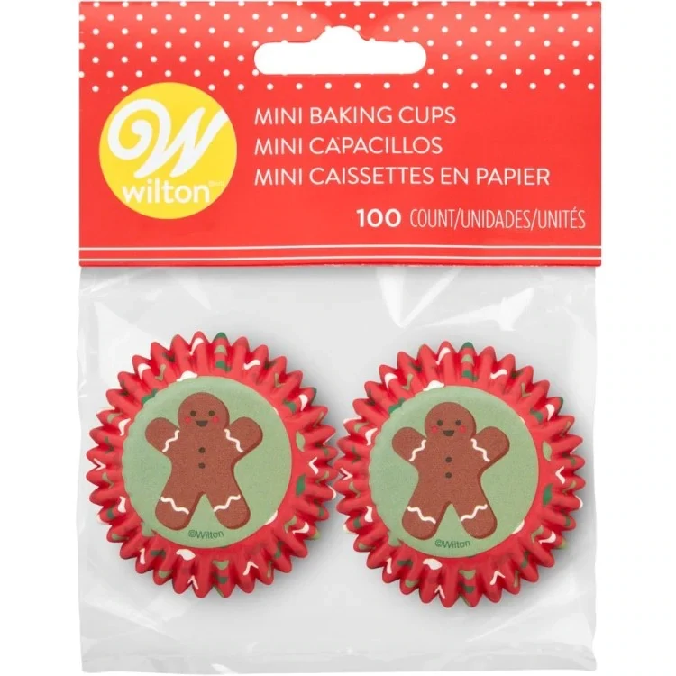 WILTON 191011003 Capacillo Mini Niño Jengibre 50 Pzs. Navidad.