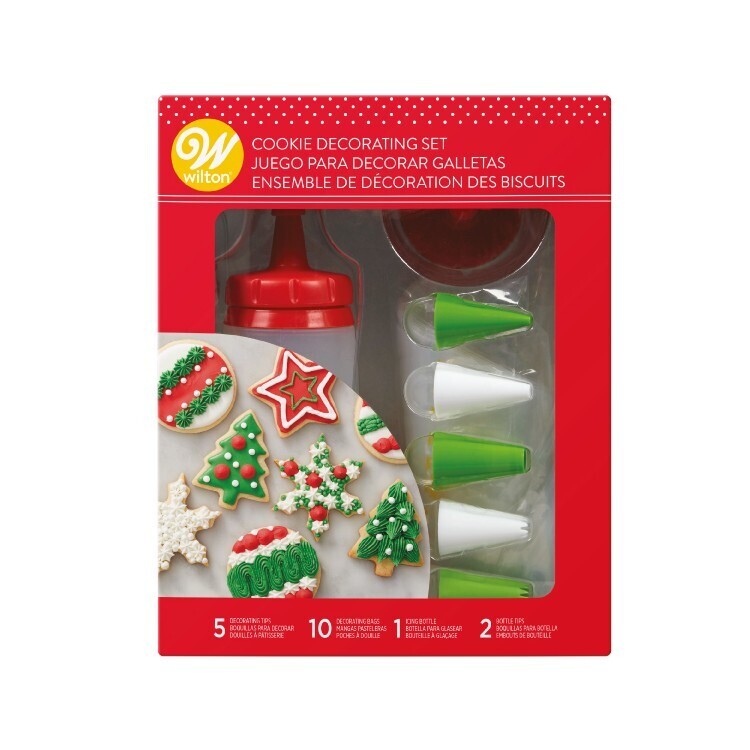 WILTON 409-0-0011 Set Decoración Galletas 17 Pz Navidad