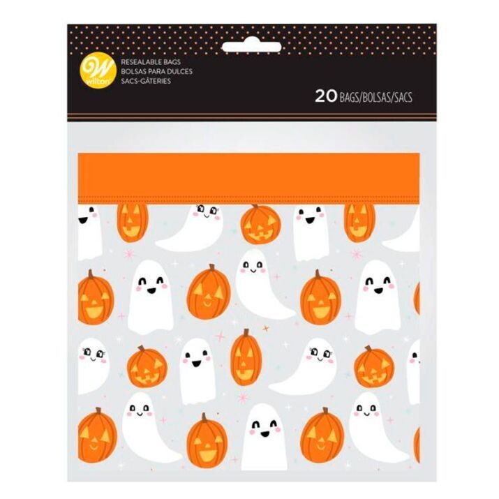 WILTON 1912-0-0479  Bolsas Fantasmas Y Calabazas Halloween.