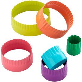 WILTON 417-1650 Cortadores Redondos Colores 6 Piezas.