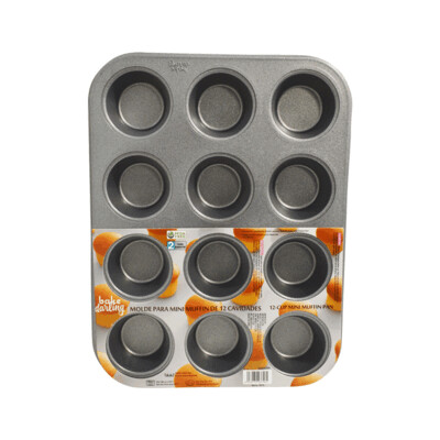 700-756 BAKE DARLING Molde Para Mini Muffin 12 Cavidades.