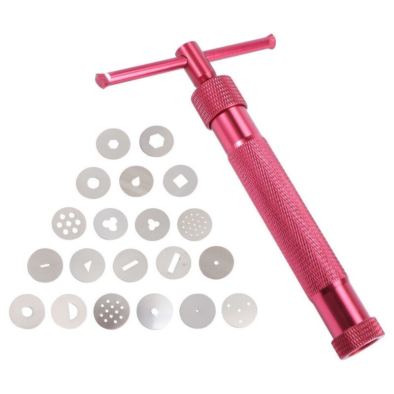 13302846  Jeringa Extrusor Ainox Y Discos Fondant 21 Pz.