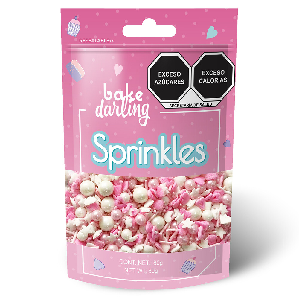 Mix Corazones Rosas 80 Gr. Bake Darling 702-625