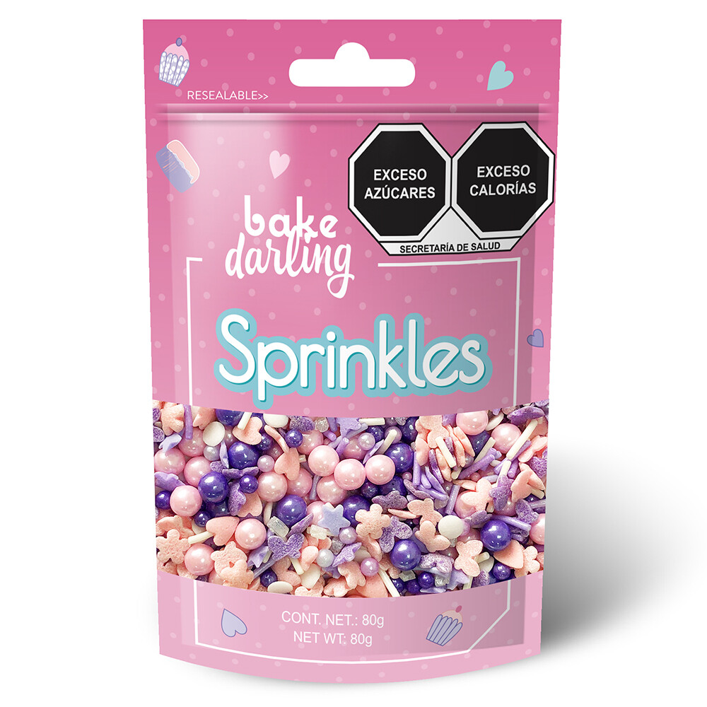 Mix Mariposas Violetas 80 Gr. Bake Darling 702-626