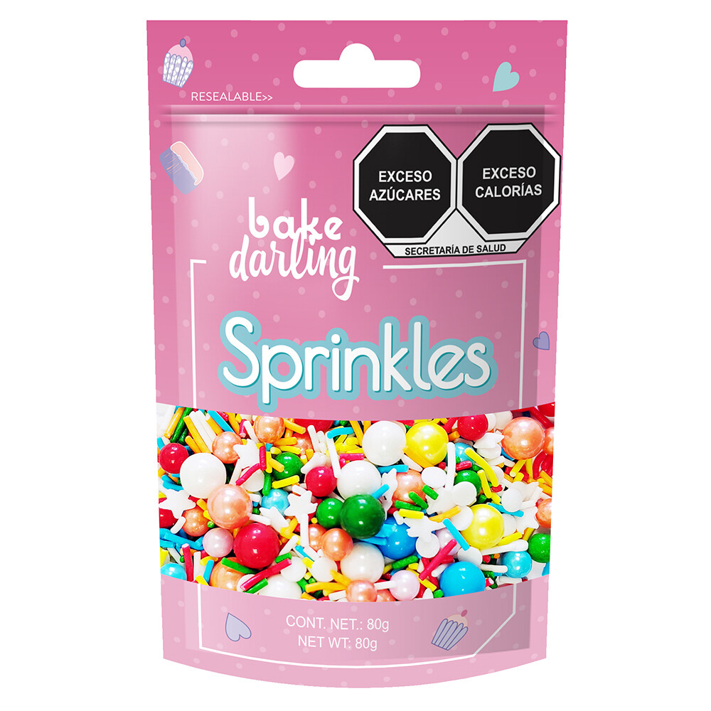 Mix Perlas Y Jimmies 80 Gr. Bake Darling 702-631