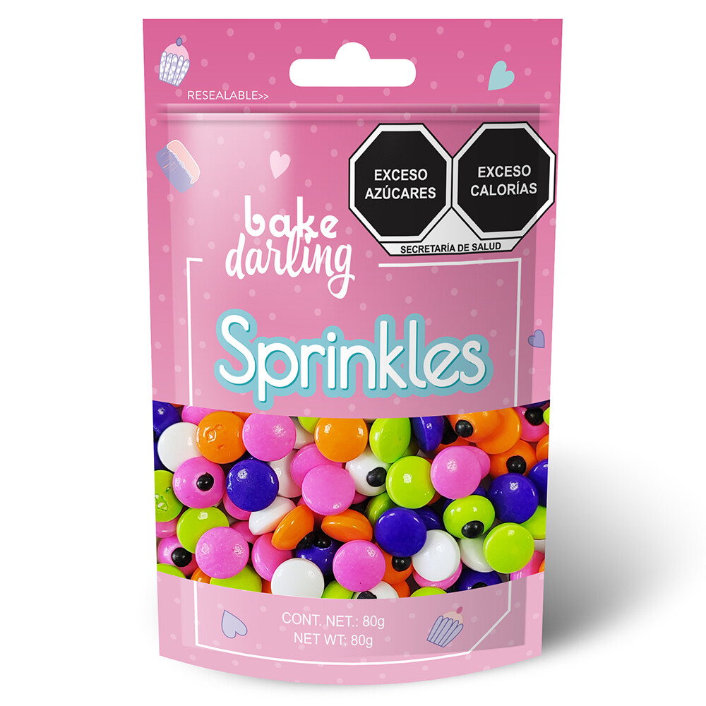 Dulces Ojos Coloridos Chicos 80 Gr. Bake Darling 702-632