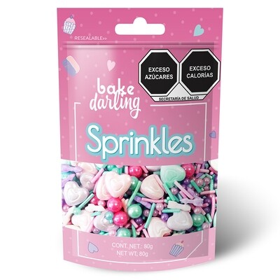 Mix Corazones Rosa Azul 80 Gr. Bake Darling 702-637