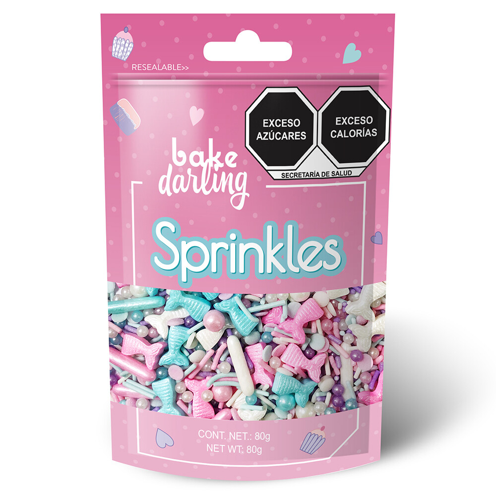 Bake Darling Mix Sirenas Y Chispas 80 Gr. Bake Darling 702-649