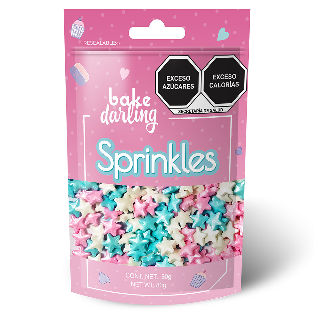 Mix Estrellitas Pastel 80 Gr. Bake  Darling 702-653