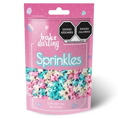 Mix Estrellitas Pastel 80 Gr. Bake  Darling 702-653