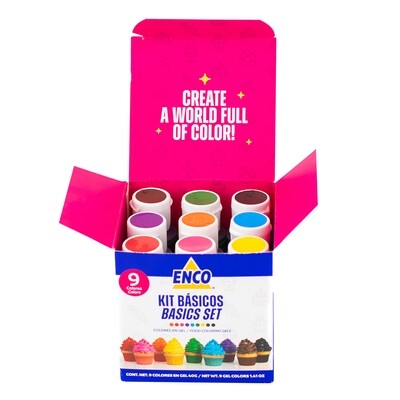 ENCO PT-920004 Kit 9 Colores En Gel Enco 40 G