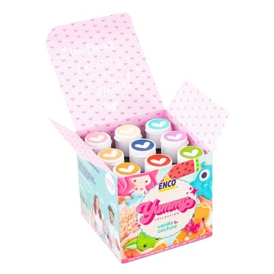 ENCO PT-920008 Kit Vanille Couture 9 Colores Gel 40 Grs.