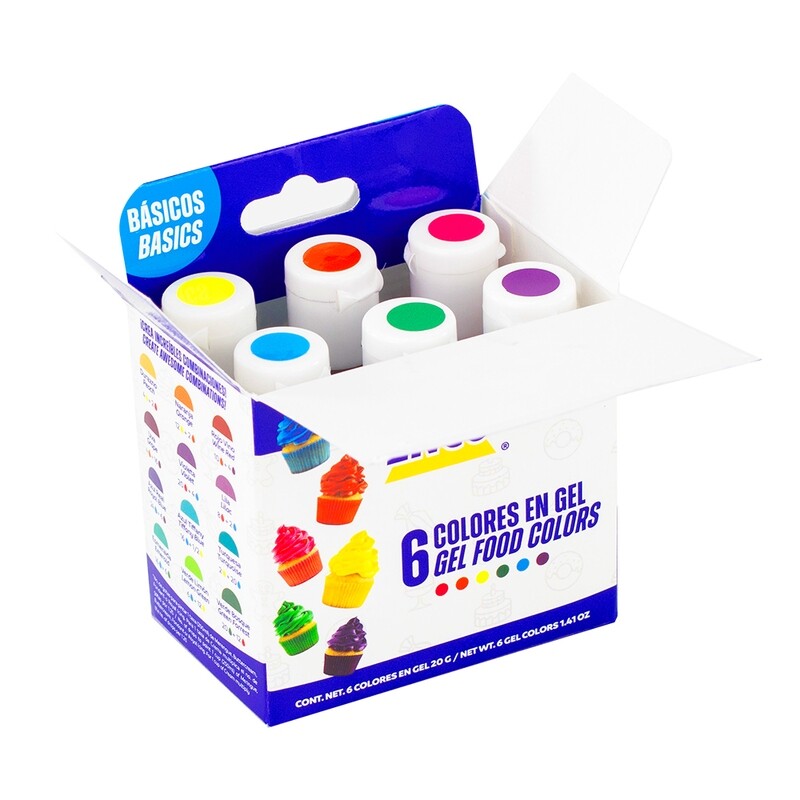 ENCO PT-920005 Kit 6 Colores Basico En Gel Enco 20 G