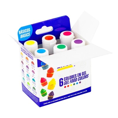 ENCO PT-920005 Kit 6 Colores Basico En Gel Enco 20 G