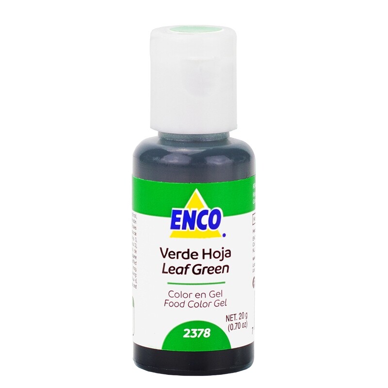 ENCO 2378-20 Color Gel Verde Hoja 20 Grs