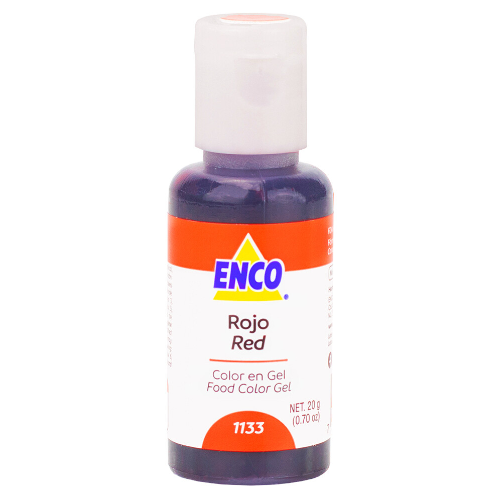 ENCO 1133-20 Color Gel Rojo 20 Grs