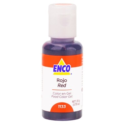 ENCO 1133-20 Color Gel Rojo 20 Grs