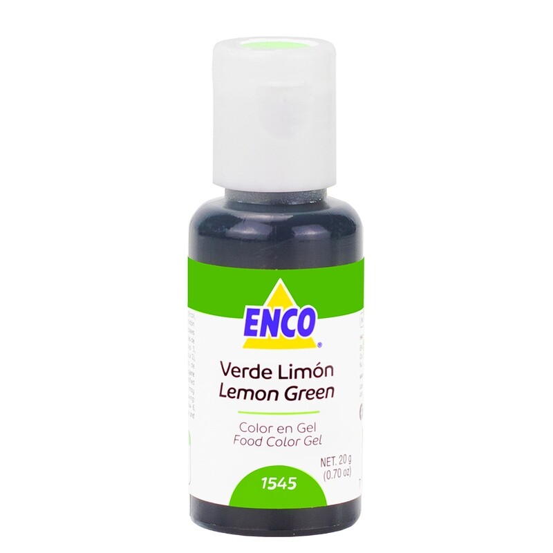 ENCO 1545-20 Color Gel Verde Limon 20 Grs