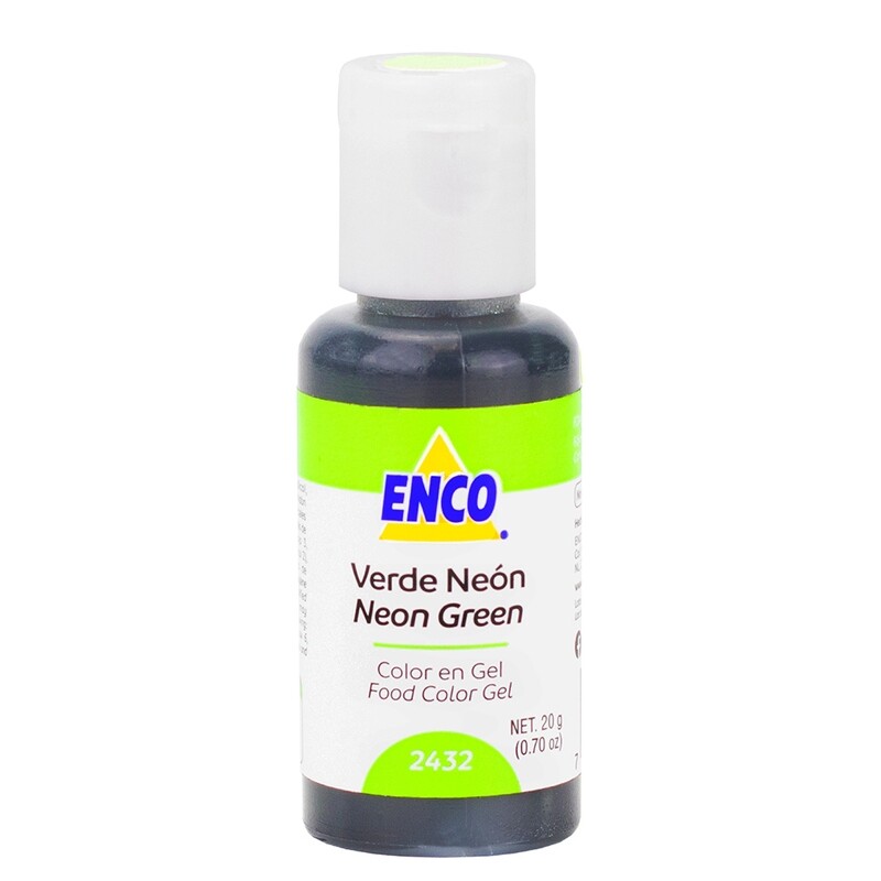 ENCO 2432-20 Color Gel Verde Neon 20 Grs