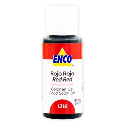ENCO 1216-40 Color Gel Rojo Rojo 40 Grs