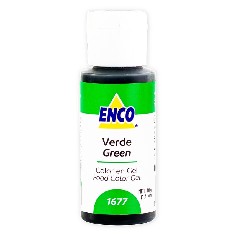 ENCO 1677-40 Color Gel Verde 40 Grs