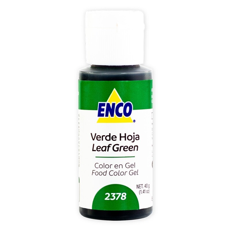 ENCO 2378-40 Color Gel Verde Hoja 40 Grs