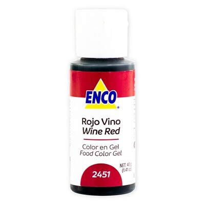 ENCO 2451-40 Color Gel Rojo Vino 40 Grs En
