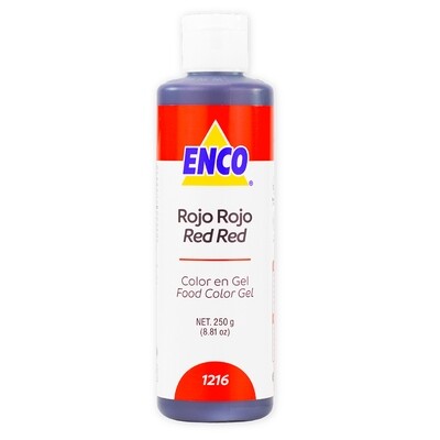 ENCO 1216-250 Colorante en gel Rojo Rojo 250 gr
