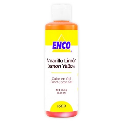 ENCO 1609-250 Colorante en gel Amarillo Limon 250 gr