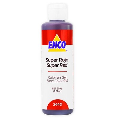 ENCO 2440-250 Color Gel Super Rojo 250 Grs