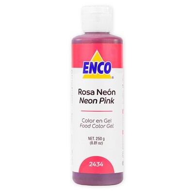 ENCO 2434-250 Color Gel Rosa Neón 250 Grs
