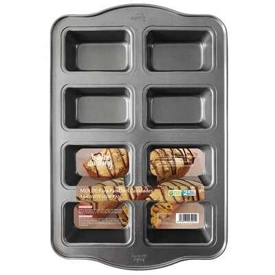 700-783 BAKE DARLING Molde Para Panque 8 Cavidades.