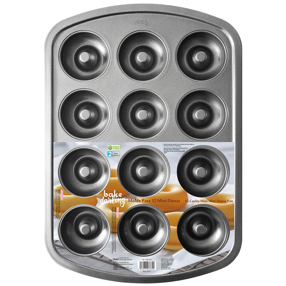 700-782 BAKE DARLING Molde Para Mini Donas 12 Cavidades.
