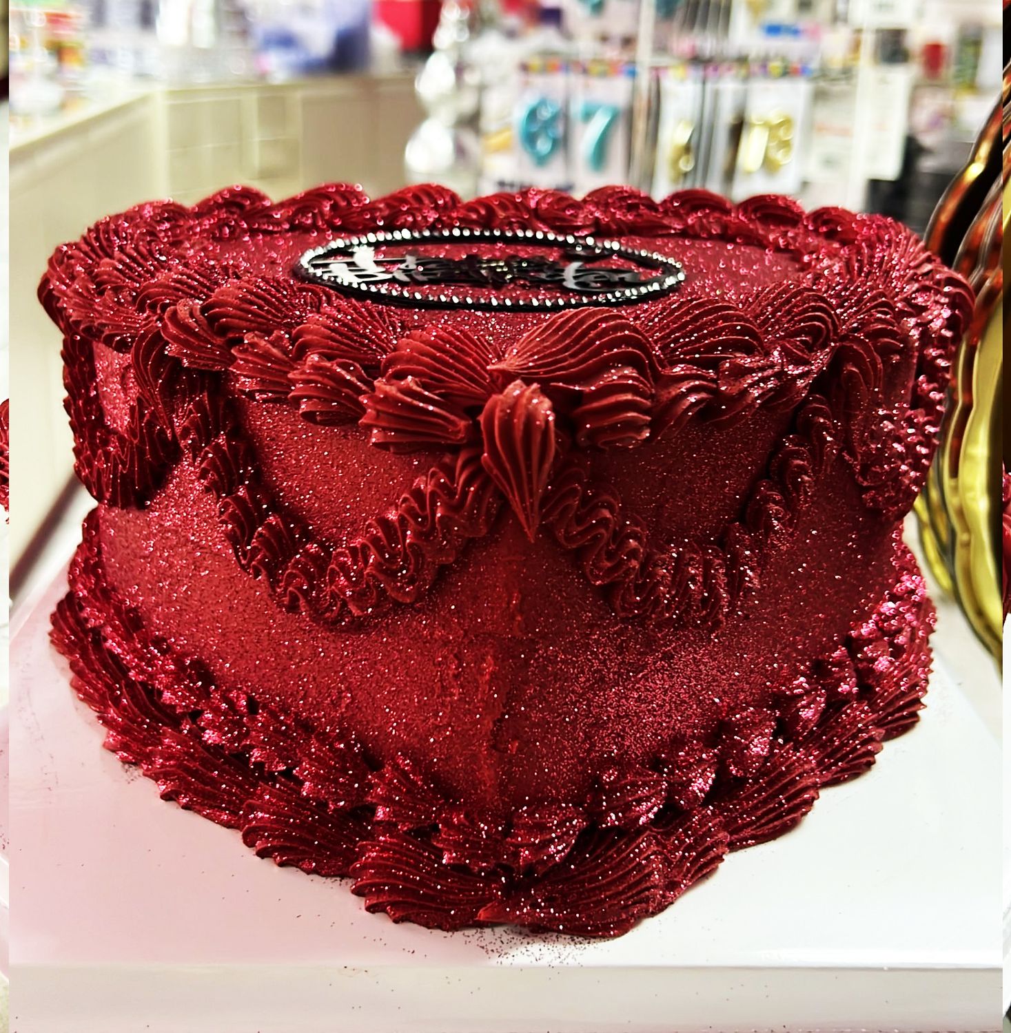 Glitter cake