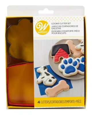 2308-910 WILTON Kit Cortador Galletas Perrito 4 Pz