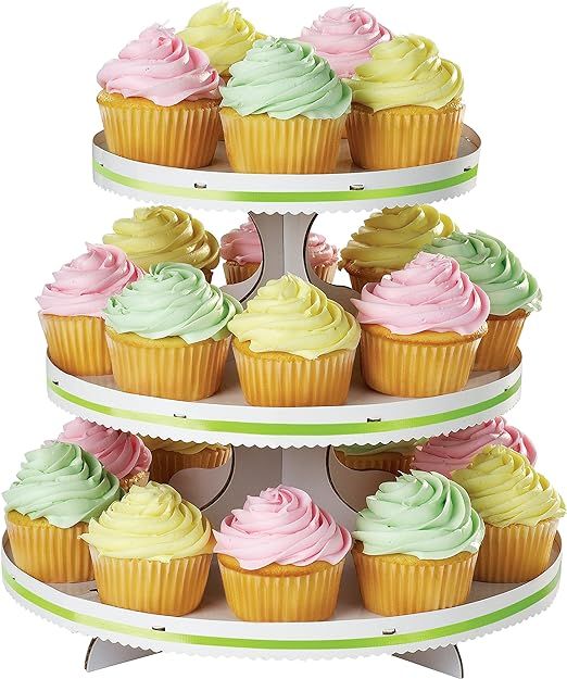 1512-127 WILON Soporte Para Cupcakes 3 Niveles Blanco