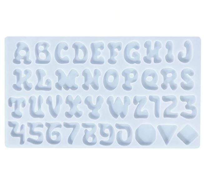 13307931 Molde Silicon Letras Y Números