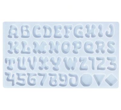 13307931 Molde Silicon Letras Y Números