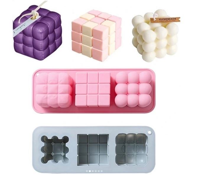 13307240 Molde Silicon Velas 3 Cavidades