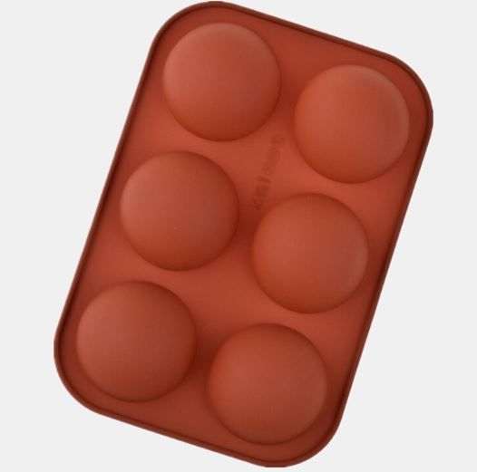 13304775 Molde Silicon Media Esfera 7 Cms 6 Cav