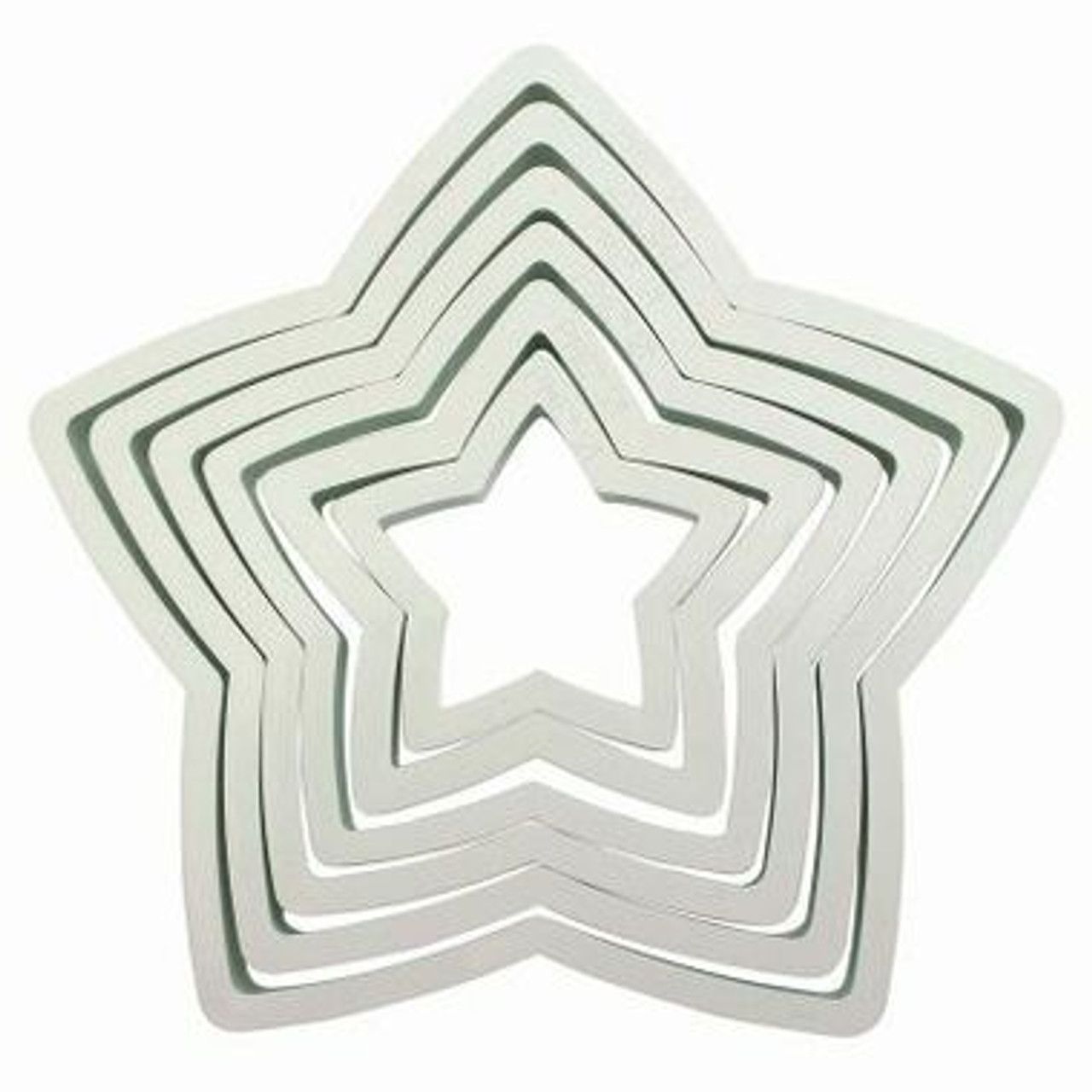 13303636 Cortadores Para Galletas Estrellas 6 Piezas.
