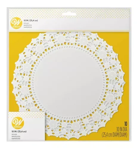 2104-90210 WILTON Servilleta Blanca 10"
