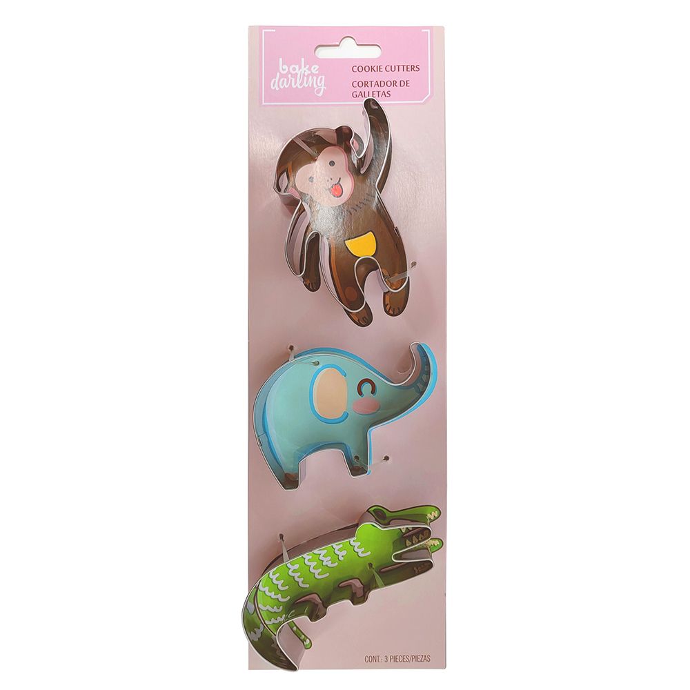 Cortador Galleta Jungla 3 Pz Bake Darling 703-893
