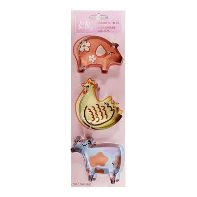 Cortador Galleta Granja 3 Pz Bake Darling 703-896