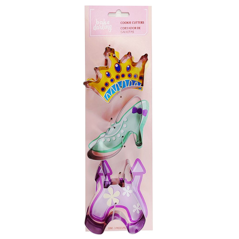 Cortador Galleta Princesa 3 Pz Bake Darling 703-899