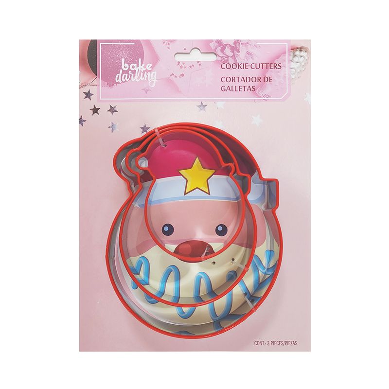 Cortador Galleta Santa Claus 3 Pz Bake Darling 703-917