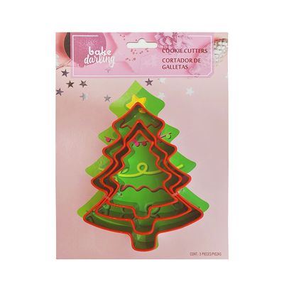 Cortador Galleta Pino 3 Pz Bake Darling 703-918