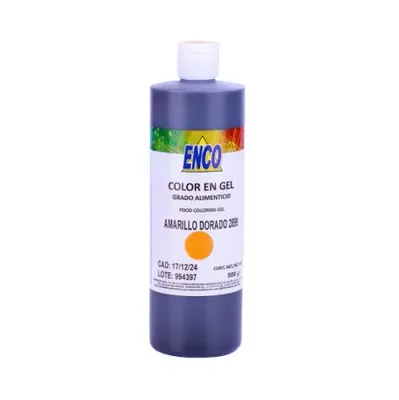 Mega Color Gel Amarillo Dorado 500 Grs ENCO 2899-500