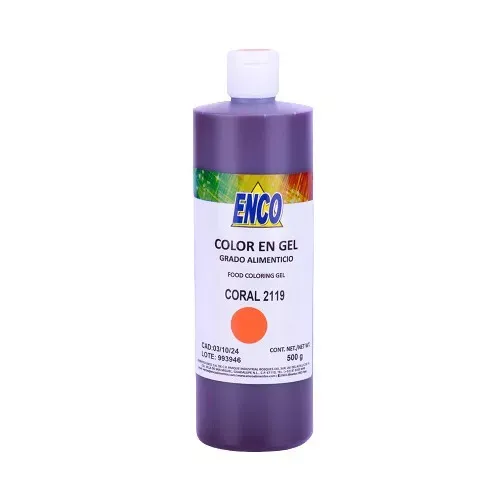 Mega Color Gel Coral 500 Grs ENCO 2119-500